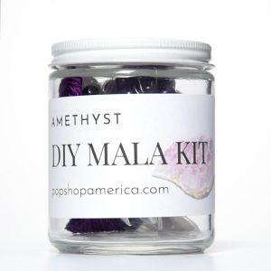 Amethyst Mala Necklace making kit pop shop america