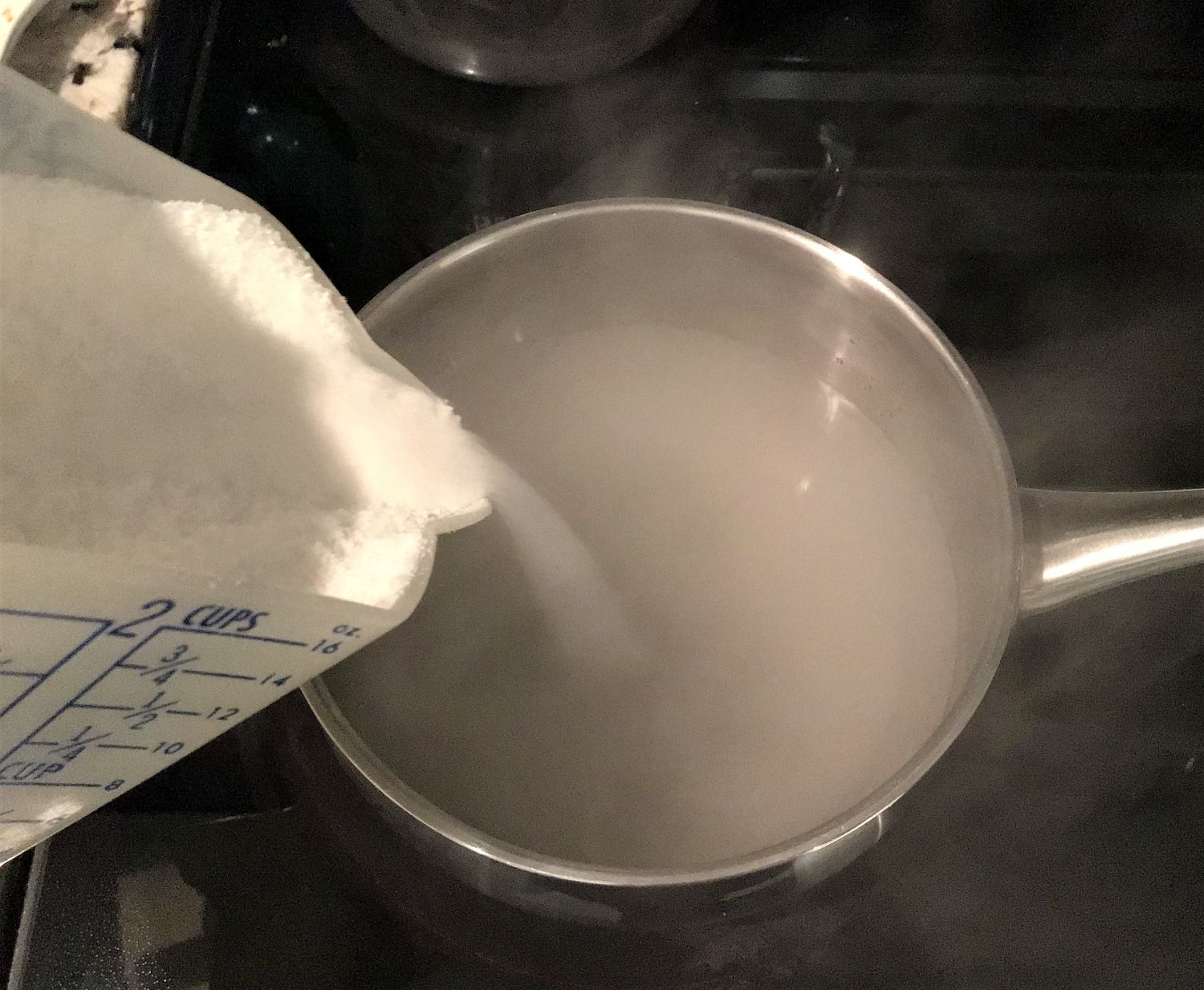 DIY Lavender Simple Syrup Add Sugar