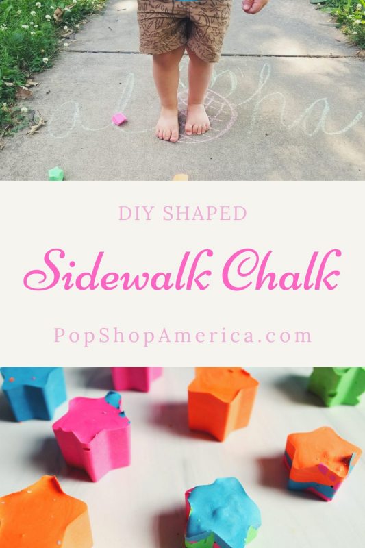 DIY SHAPED sidewalk chalk