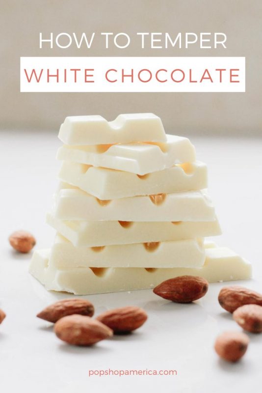 how to temper white chocolate tutorial pop shop america