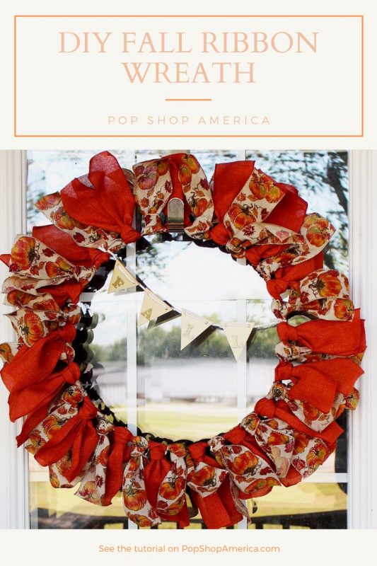 DIY Fall Ribbon Wreath