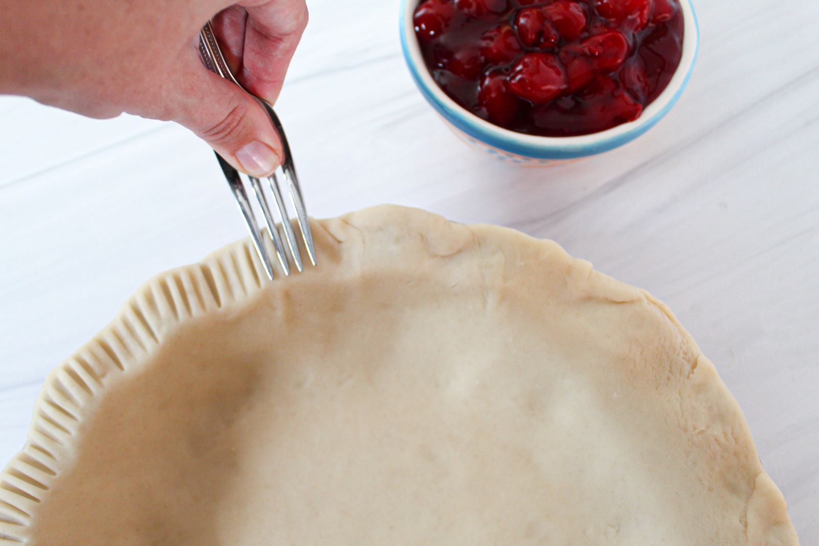 crimping edge of pie crust 1