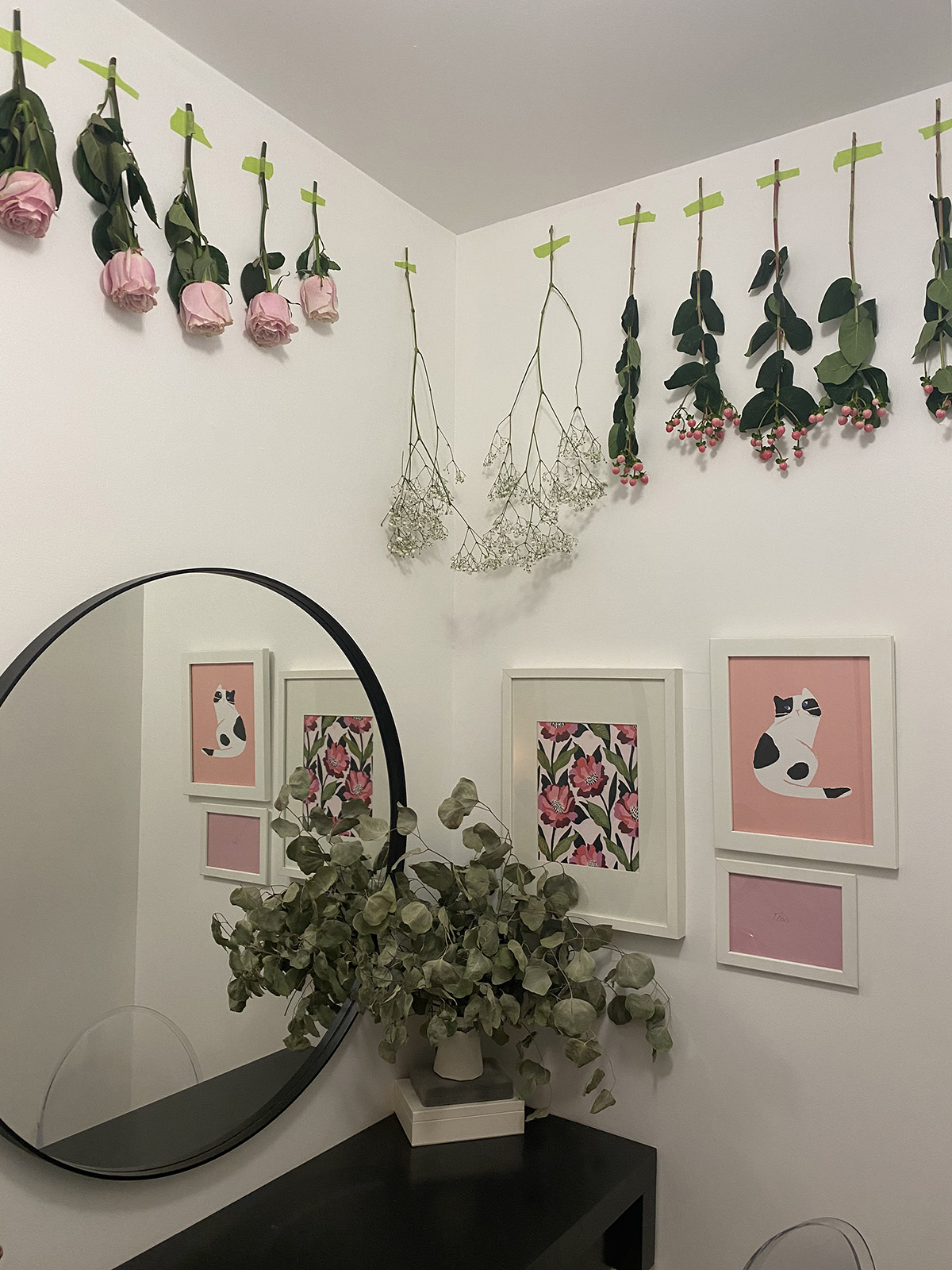 DIY Dried Flower Christmas Tree
