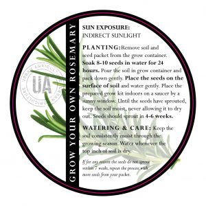 Alternative view of DIY Kit, Organic Rosemary Herb Garden Growing Kit