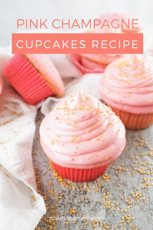 pink champagne cupcakes recipe pop shop america