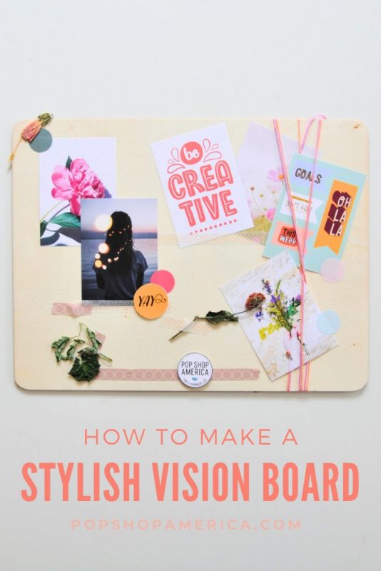 how to make a wood vision board pop shop america