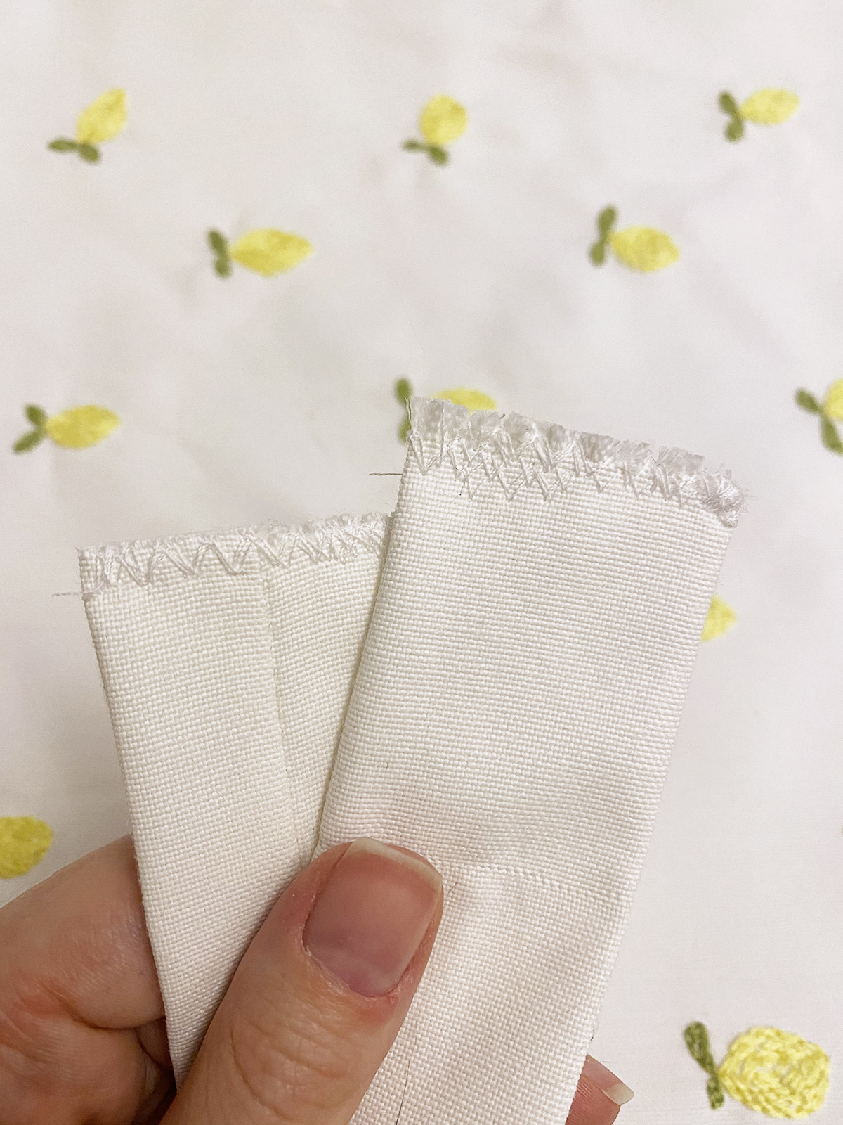 Lemon Embroidered Tote Bag