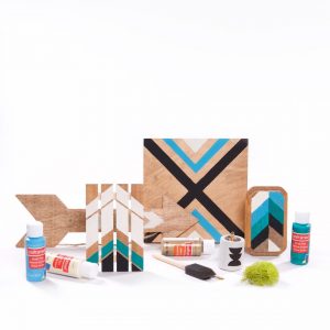 make a chevron painting diy square