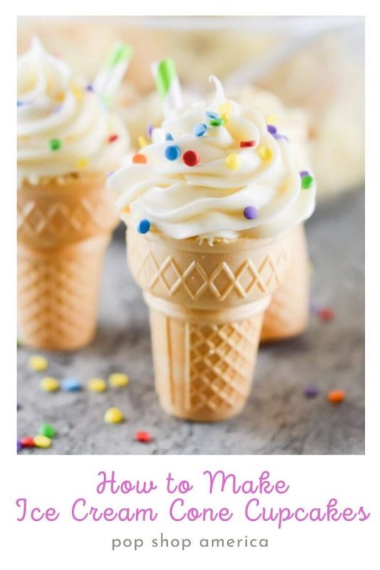 How to Make Ice Cream Cone Cupcakes Tutorial Recipe