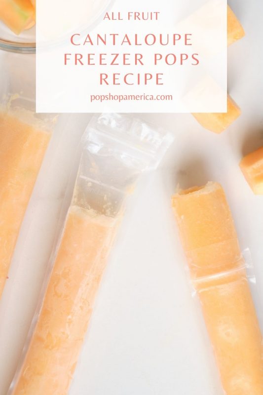 easy cantaloupe freezer pops recipe pop shop america