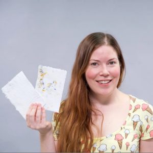 finished product diy handmade paper with brittany bly