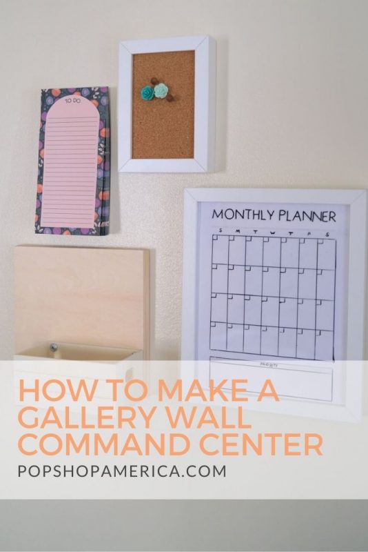 gallery wall command center diy