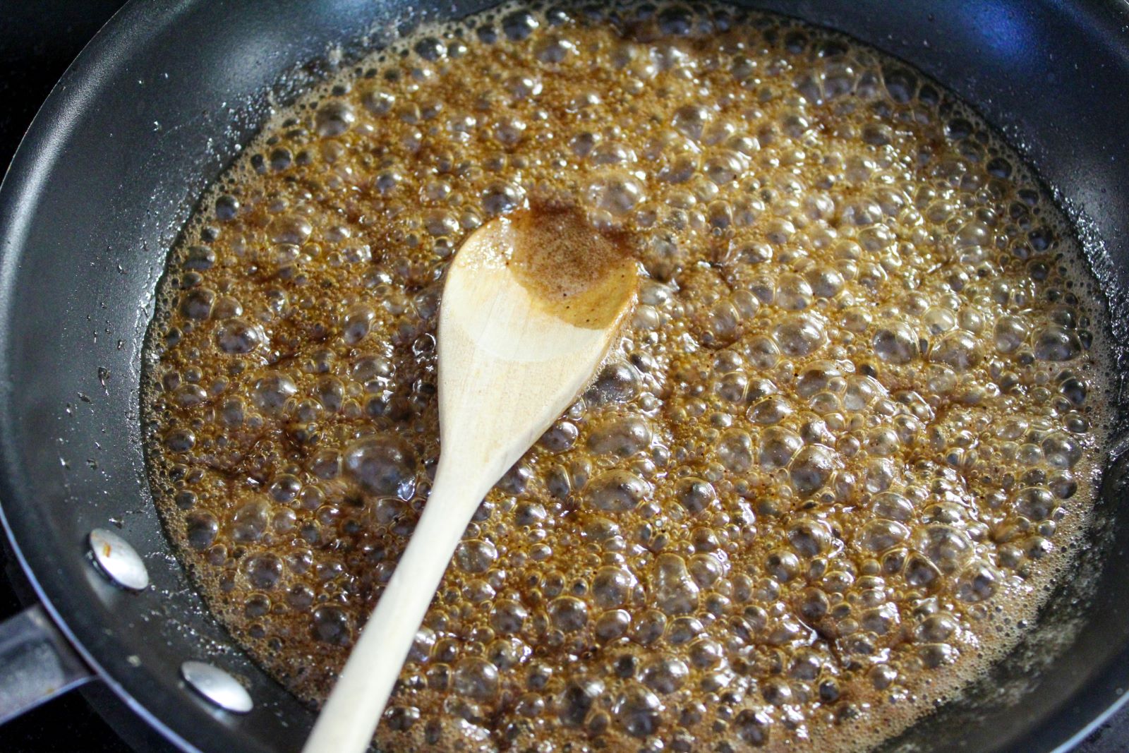 honey chipotle sauce in skillet 1