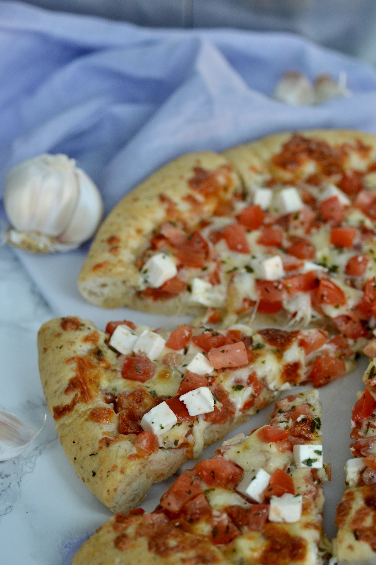 Homemade Tomato Bruschetta Pizza