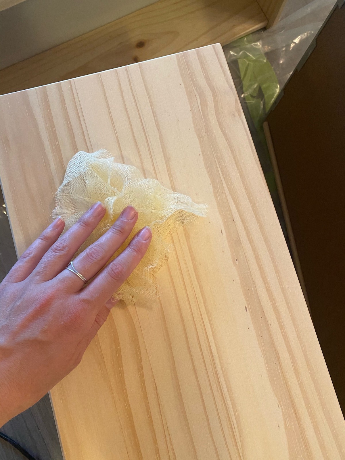 Pink and Gold Ikea Tarva Dresser Hack