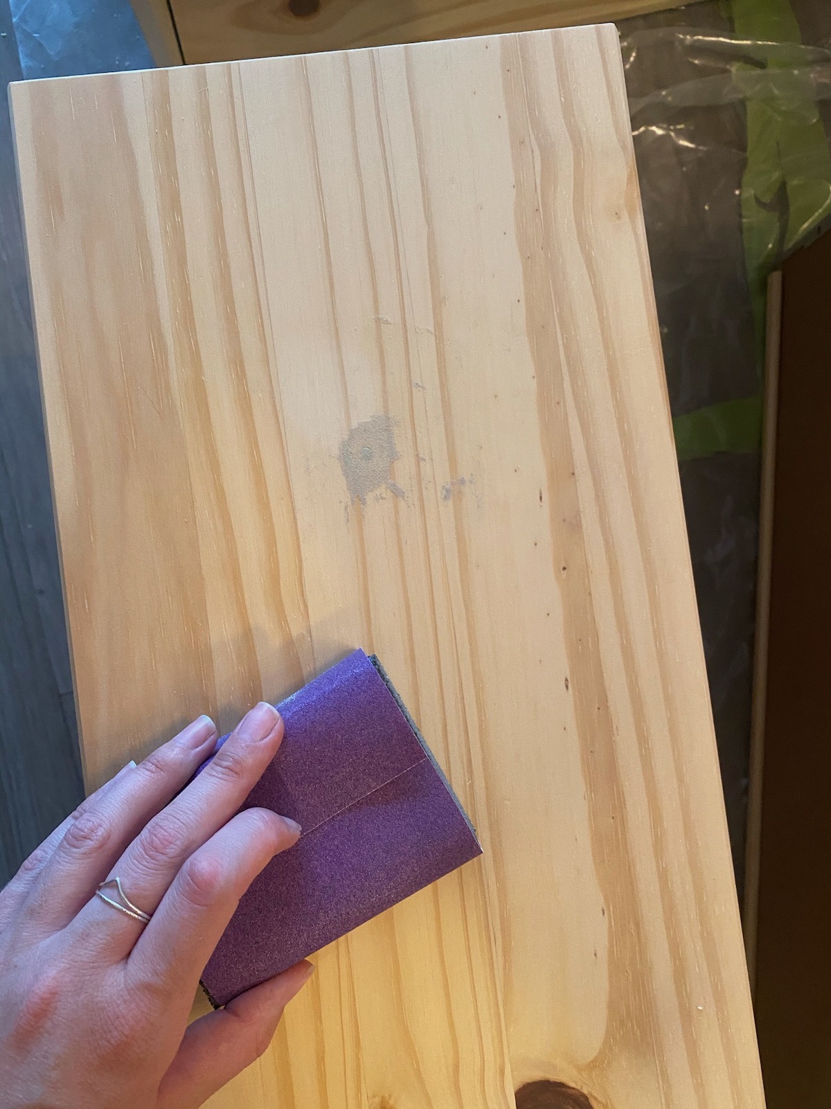 Pink and Gold Ikea Tarva Dresser Hack