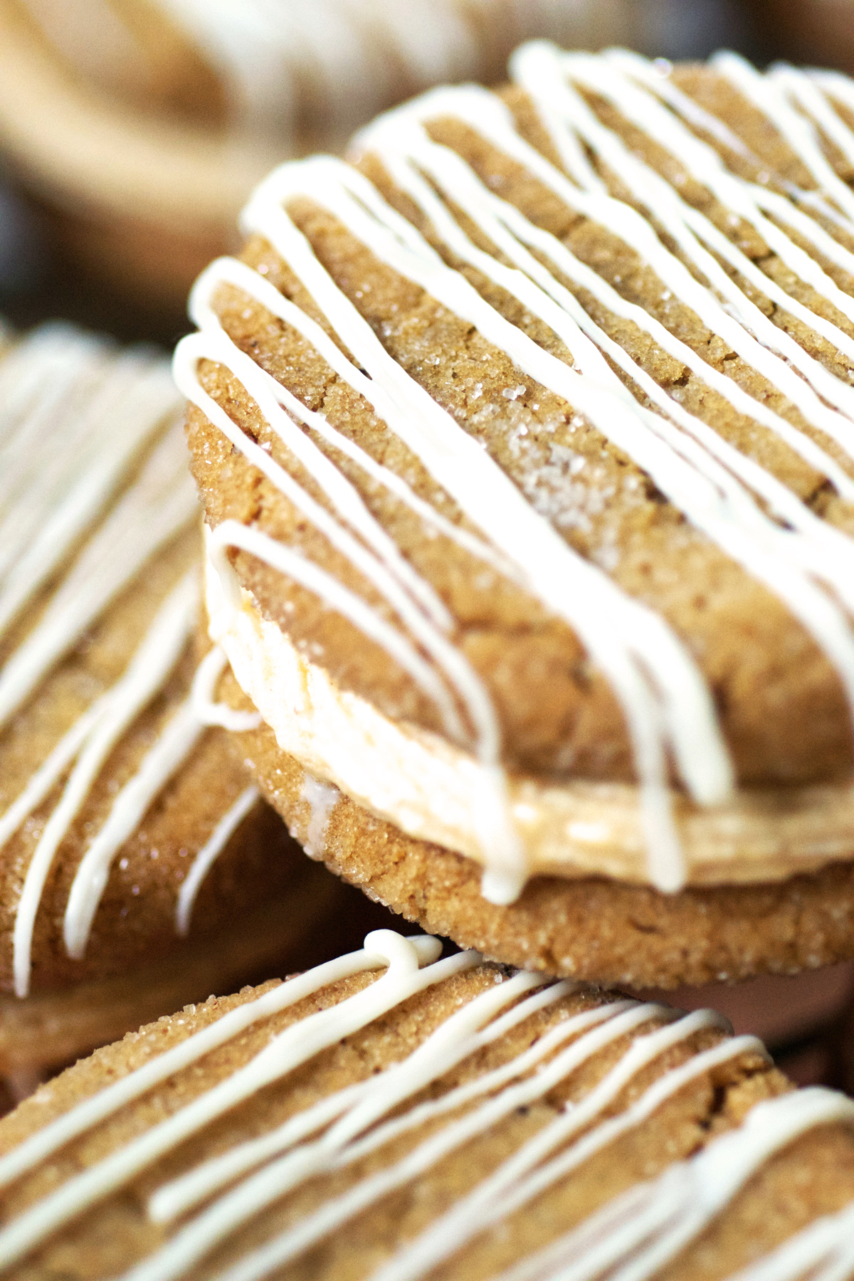 Pumpkin Ginger Sandwich Cookies