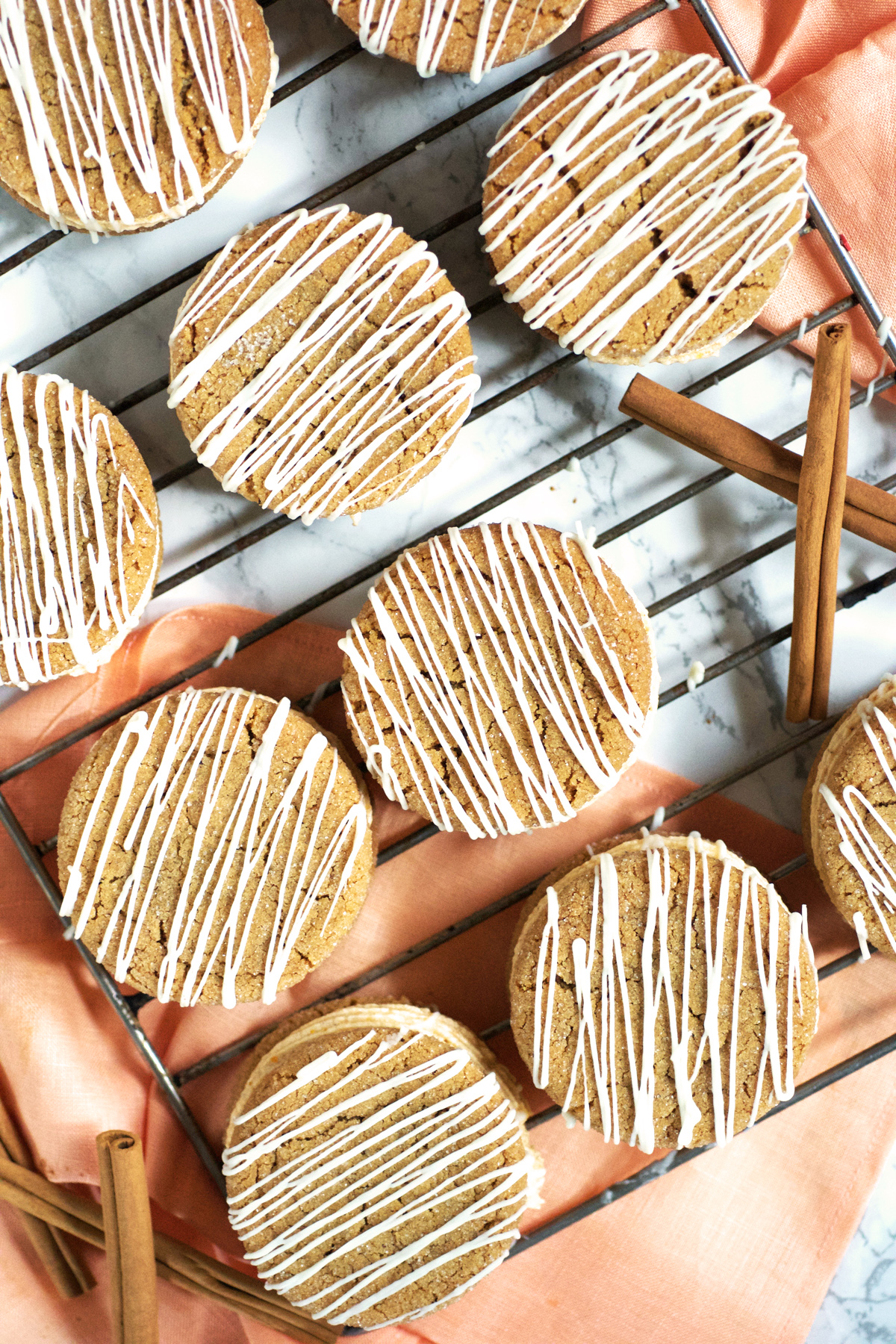 Pumpkin Ginger Sandwich Cookies