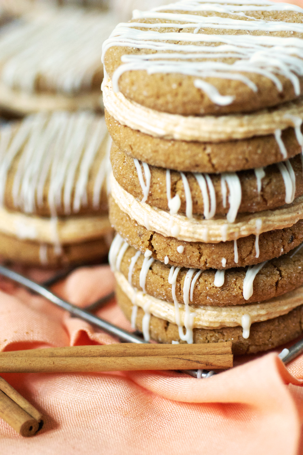 Pumpkin Ginger Sandwich Cookies