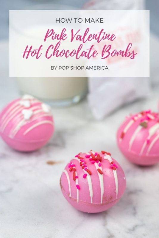 How to Make Pink Valentine Hot Chocolate Bombs