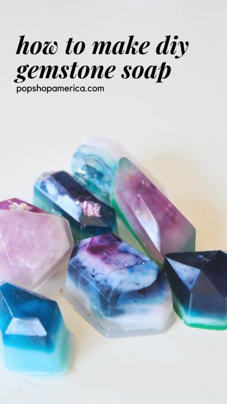how to make diy gemstone soap craft tutorial