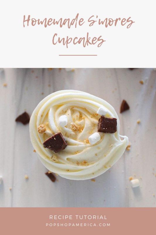 Homemade S'mores Cupcakes Recipe Pop Shop America