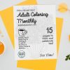Tea Time Adult Coloring Book Issue