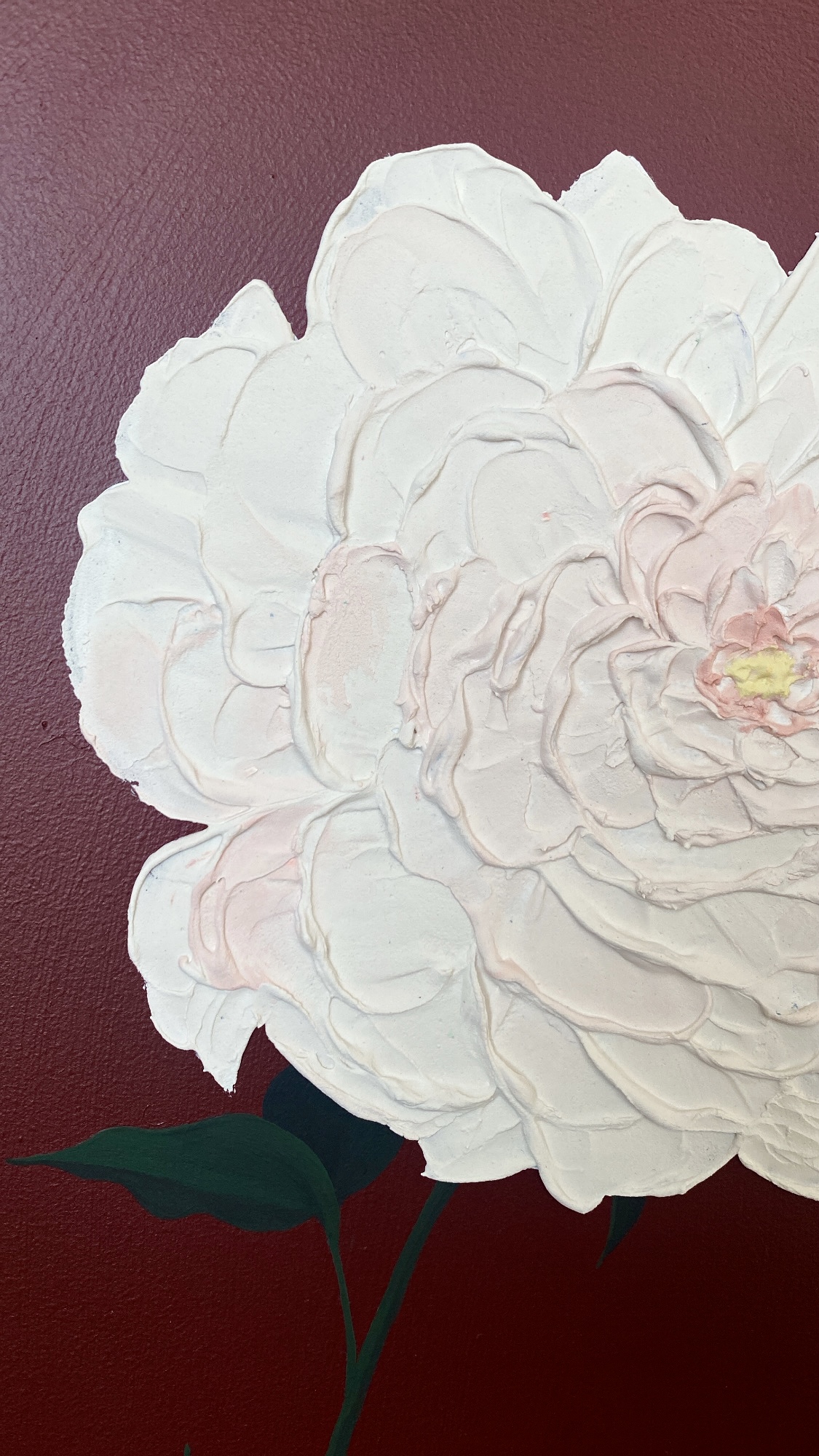 Textured Painted Peony Painting Tutorial