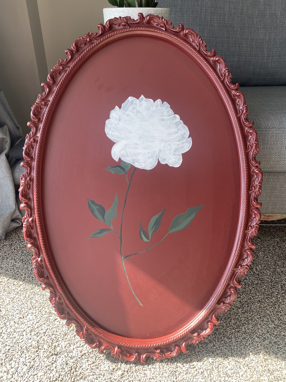 Painting Tutorial Textured Painted Peony Art