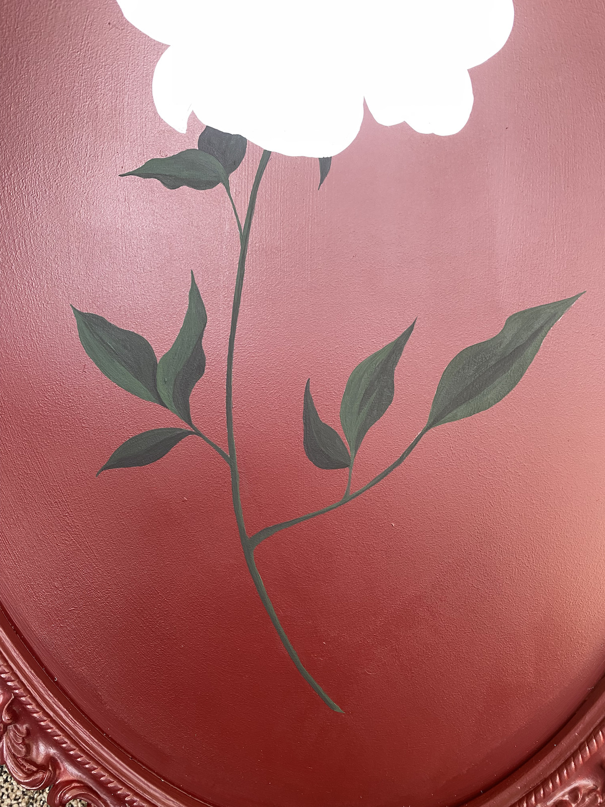 Craft Tutorial to Make Textured Painted Peony Painting
