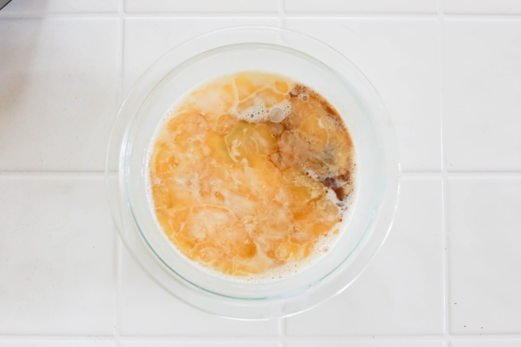add the butter to the waffle batter