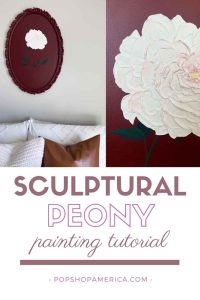 Textured Peony Acrylic Painting DIY Tutorial