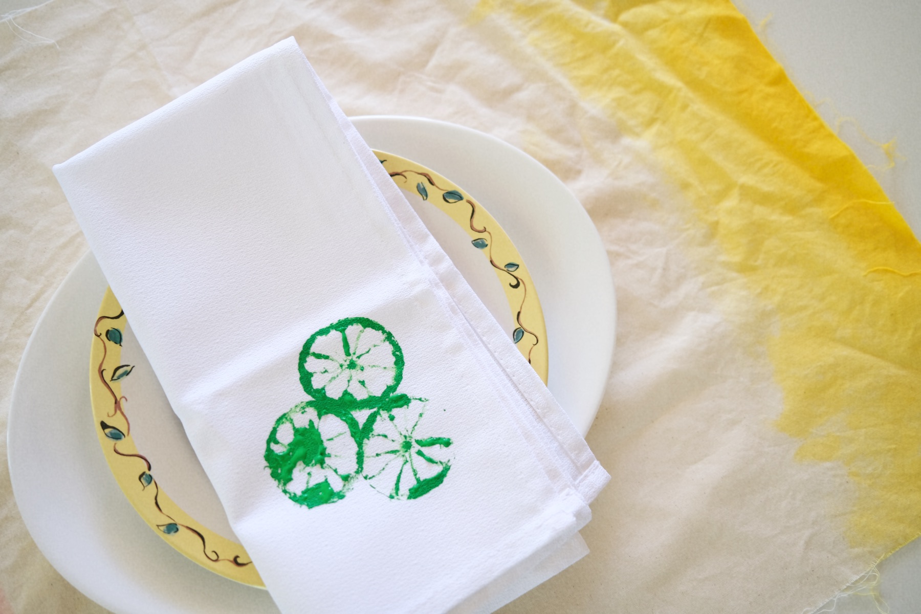 finished napkins craft tutorial pop shop america