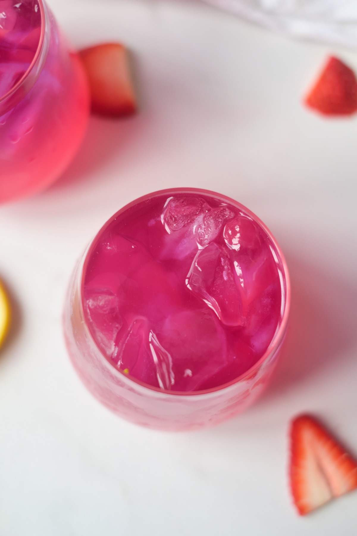 finished ombre strawberry lemonade recipe