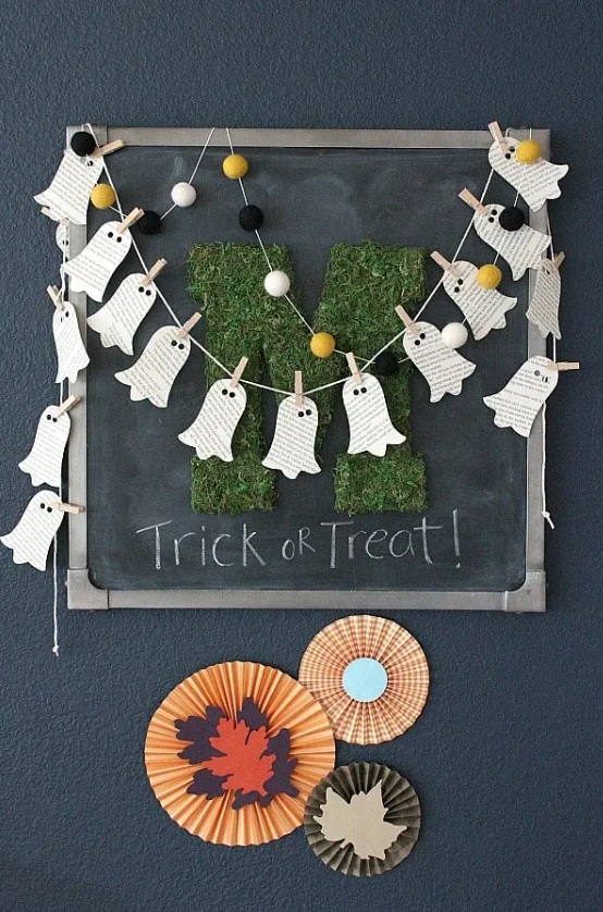 Ghost Book PAge Banner Art Project