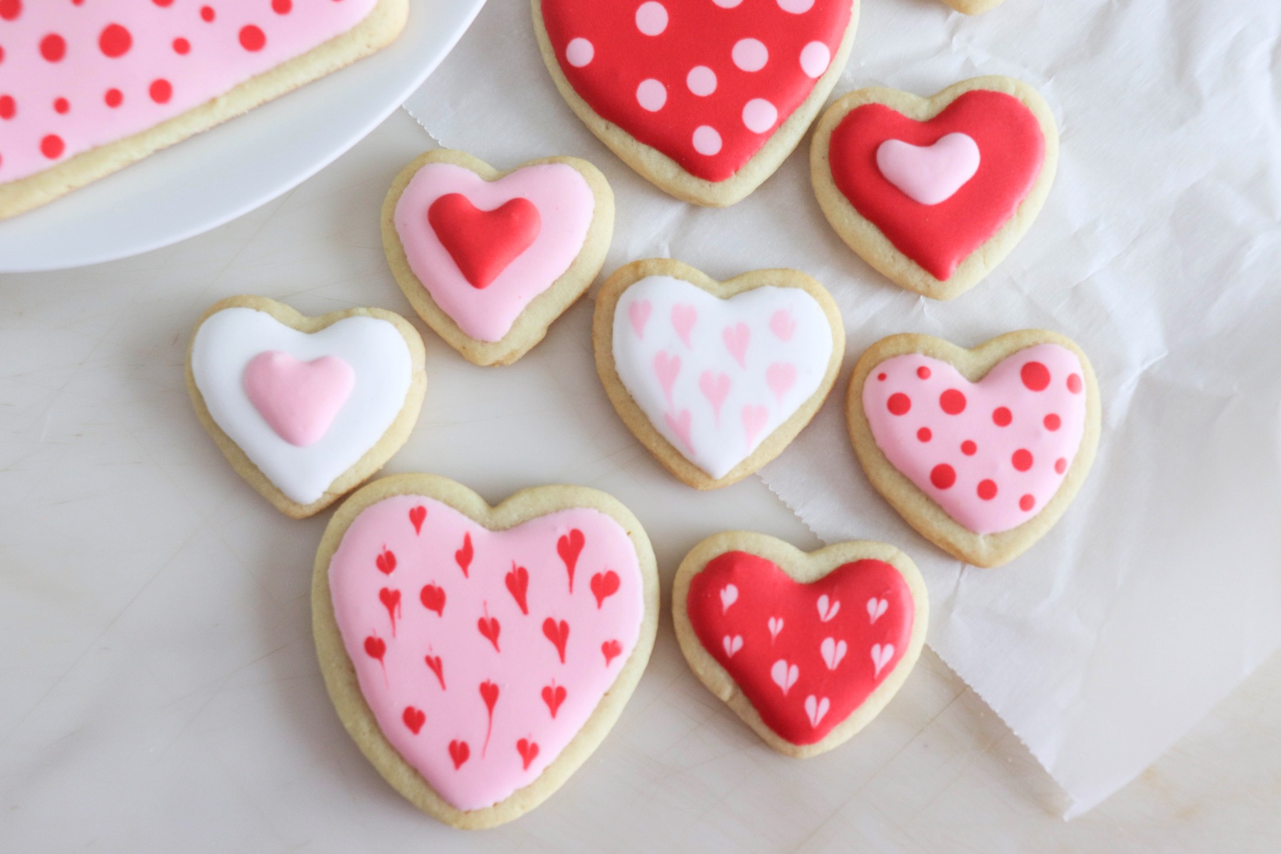 heart sugar cookie decorating tutorial