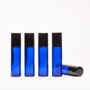 Alternative view of 10mL Roller Ball Bottles, Blue Glass Perfume Essential Oil Containers