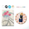 bicycle with a basket of flowers painting kit