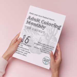 Desert Adult Coloring Book
