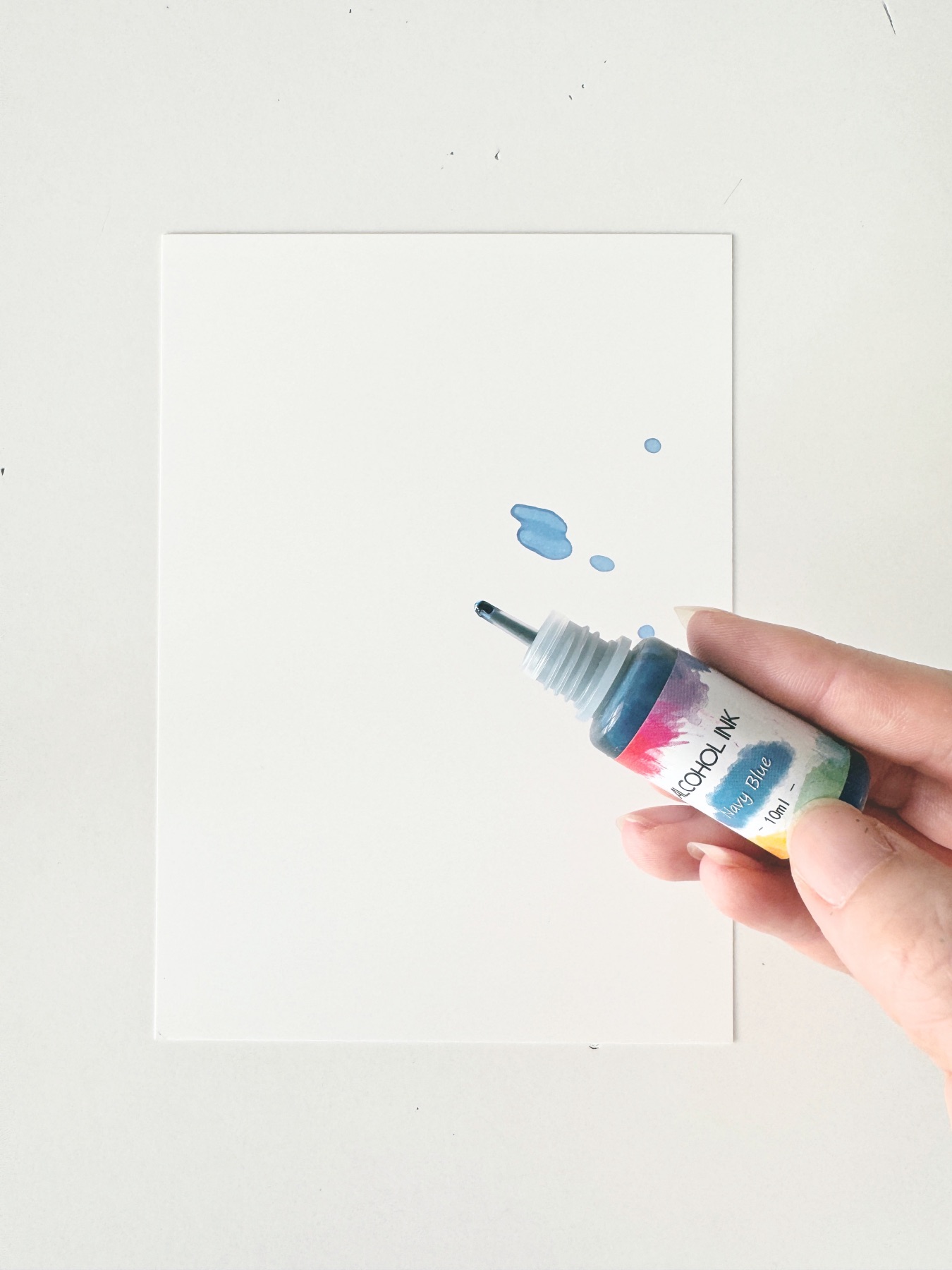 add alcohol inks to yupo papers