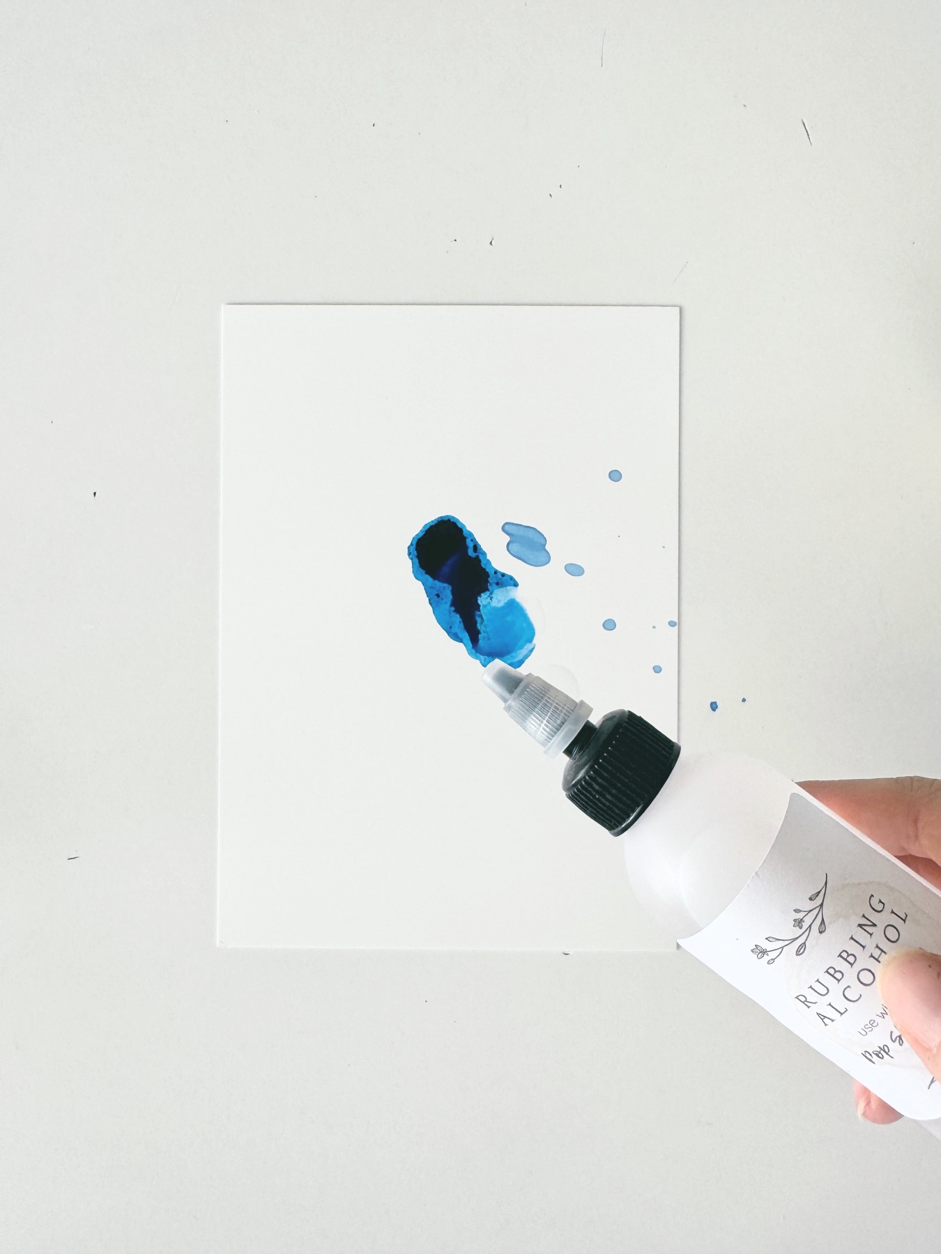 add alcohol or blending solution to move the inks