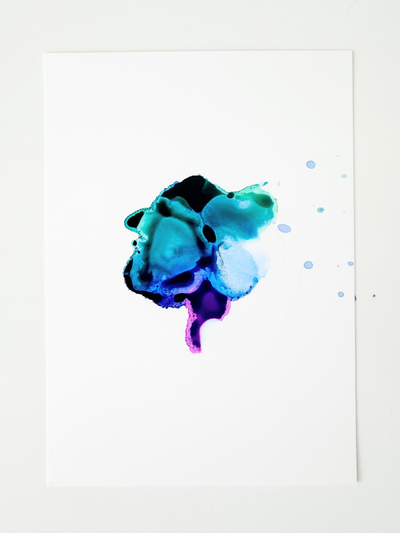 alcohol ink prints building the ink