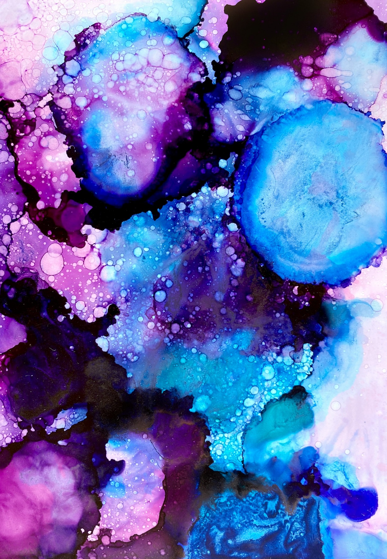alcohol inks example to make diy blending solution