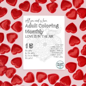love is in the air adult coloring book