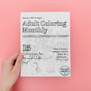 magical mushroom forest adult coloring books