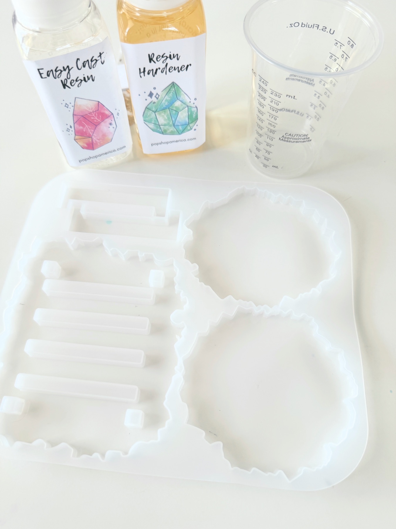 prep the resin supplies diy gemstone coaster making