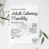 spring fling adult coloring book