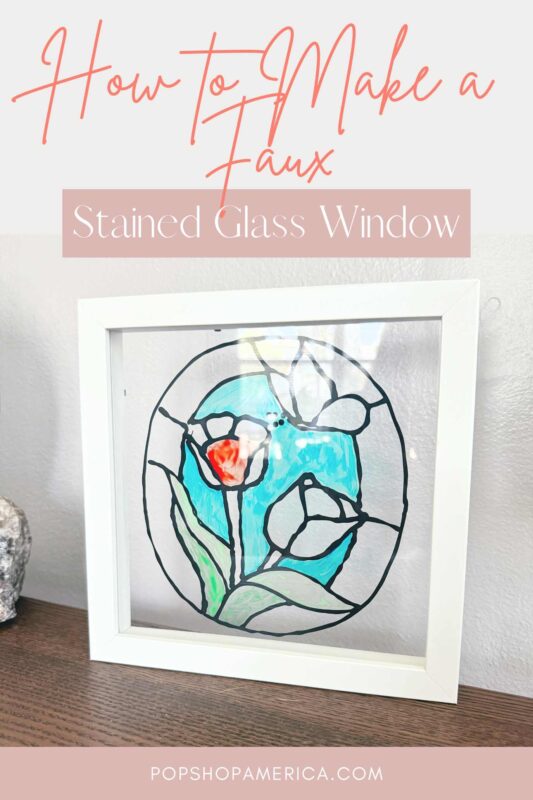 How to Make a Faux Stained Glass Window Feature