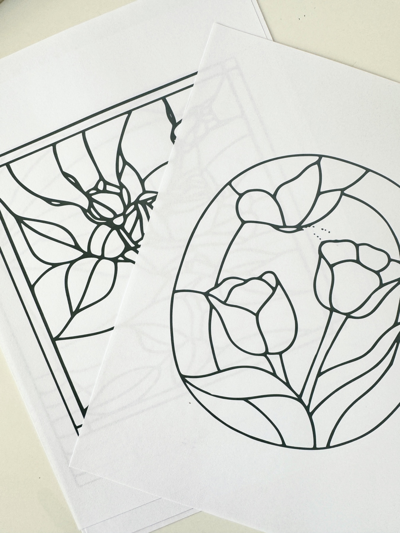 templates for the stained glass window box web