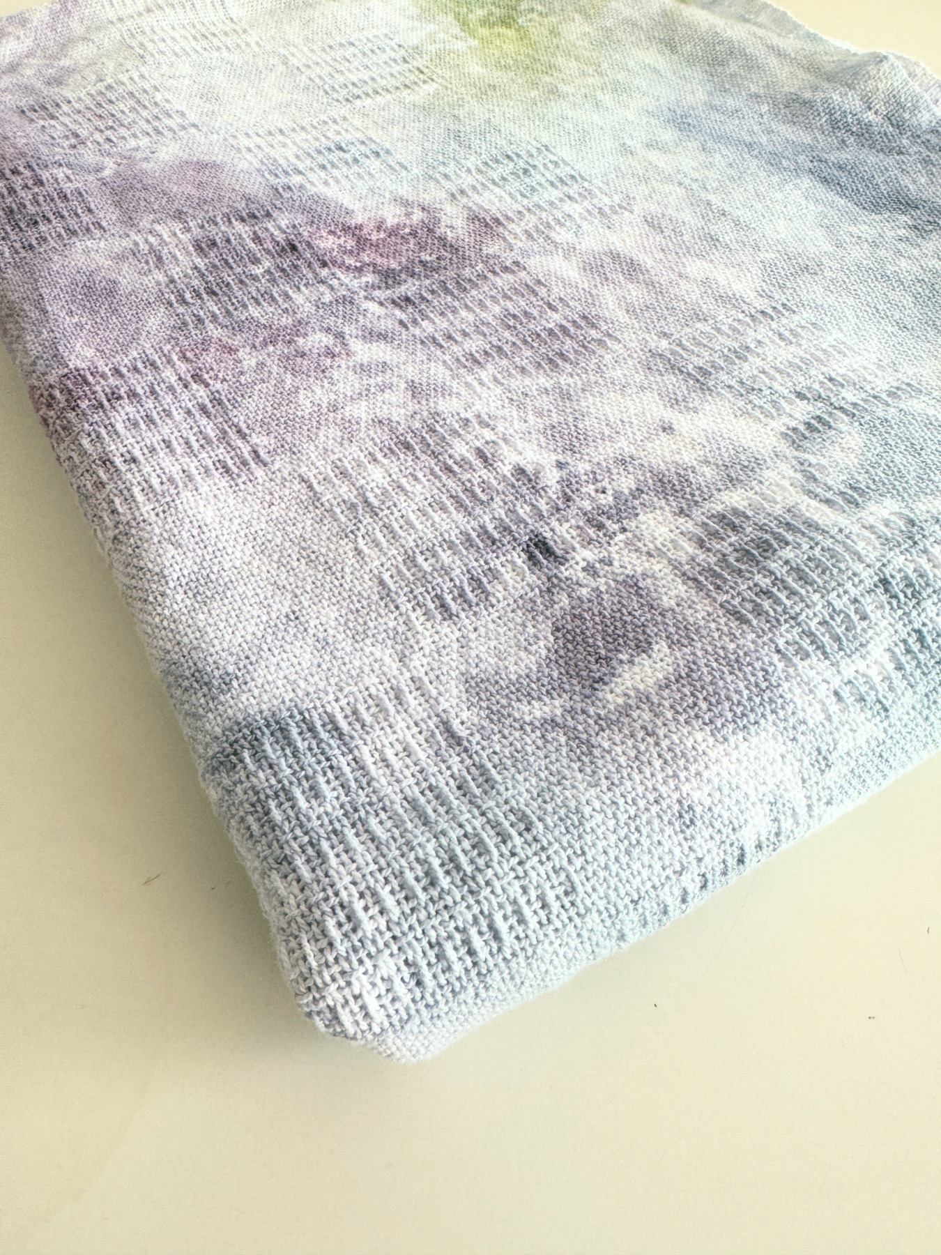 ice dyed blanket tutorial finished web